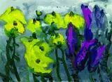 Narzissen und Hyazinthen by Klaus Fußmann, 1991, Watercolour, sold Mar 2003