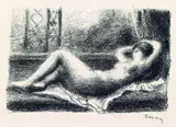 Odalisque by Pierre-Auguste Renoir, 1904, Lithograph, sold Mar 2003