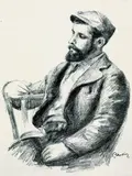 Louis Valtat by Pierre-Auguste Renoir, 1904, Lithograph, sold Mar 2003