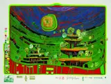 Die Häuser hängen unter den Wiesen by Friedensreich Hundertwasser, 1971, Silkscreen printed in colours, sold Mar 2003