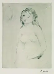 Pierre-Auguste Renoir, Etude pour une baigneuse, 1906, Drypoint