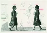David Hockney, Aus: Omaggio a Michelangelo, 1975, Colour etching