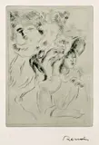 Le chapeau epinglé (La fille de Berthe Morisot et sa cousine), 2e planche by Pierre-Auguste Renoir, 1894, Etching, sold Mar 2003