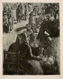 Camille Pissarro, Marché aux légumes, à Pontoise