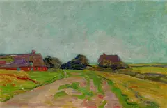 Ingwer Paulsen, Geestweg bei Halebüll, Oil on panel