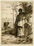 Jean-François Millet, La grande bergère, 1862, Etching
