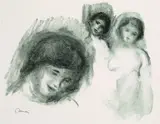 La pierre au trois croquis by Pierre-Auguste Renoir, 1904, Lithograph, sold Mar 2003