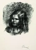 Claude Renoir, tourné à gauche by Pierre-Auguste Renoir, 1904, Lithograph, sold Mar 2003