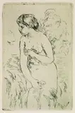 Pierre-Auguste Renoir, 2 Bll. Baigneuse debout, à mi-jambes