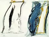Per Kirkeby, Komposition, 1986, Gouache