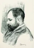 Ambroise Vollard by Pierre-Auguste Renoir, 1904, Lithograph, sold Mar 2003