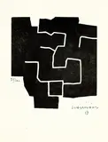 Rugoso by Eduardo Chillida, 1974, Woodcut, sold Mar 2003