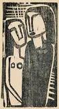 7 Bll. aus: Spiel Christa by Karl Schmidt-Rottluff, 1918, Woodcut, sold Mar 2003
