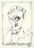 Horst Janssen, 21 Bll. Dichterporträts, 1967, Offset lithograph