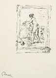Femme au cep de vigne, 2e variante by Pierre-Auguste Renoir, 1904, Lithograph, sold Mar 2003