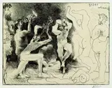 Pablo Picasso, La danse des faunes, 1957, Lithograph printed in colours