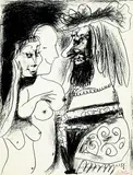 Pablo Picasso, Le vieux roi, Lithografie auf Arches (Wasserzeichen)