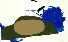 Auto by Blinky Palermo, 1971, Screenprint in colours with collage, on smooth wove paper, the full sheet, sold Mar 2003
