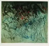 Zao Wou-ki, Composition, 1959, Aquatint printed in colours
