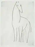 Pablo Picasso, 2 Bll.: Carmen. Chevaux de minuit, 1949, Etching