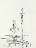 Alberto Giacometti, 2 Bll.: Annette de face. Paroles Peintes