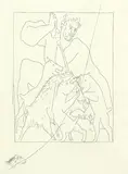 Pablo Picasso, Méléagre tue le sanglier de Calydon, 1930, Drypoint
