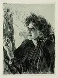 Anders Zorn, Mädchen mit Zigarette II