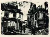 Maurice de Vlaminck, Valmondois à la Nuit tombante, Lithograph