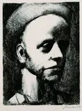 Georges Rouault, Autoportrait I, 1926, Lithograph