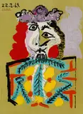 Pablo Picasso, Le roi, 1969, Lithograph printed in colours