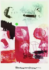 Quote by Robert Rauschenberg, 1964, Colour offset lithograph, sold Mar 2003