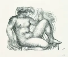 Junon by Aristide Maillol, 1925, Lithograph, sold Mar 2003