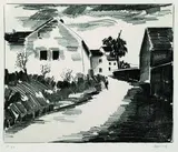Maurice de Vlaminck, La Route de Nesles, 1921, Lithograph