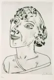 Max Beckmann, Sarika, 1922, Etching