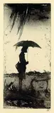 Horst Janssen, Annettchen in der Haseldorfer Marsch, 1987, Etching