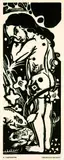 Heinrich Campendonk, 3 Bll.: Mädchen mit Fröschen. Mann mit Katze auf dem Schoß. Die Bettler (nach Breughel)
