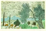 Max Peiffer Watenphul, Der alte Ölbaum, 1967, Lithograph printed in colours