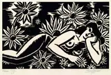 Frans Masereel, 2 Bll.: Voisins. Fleurs, 1951, Woodcut
