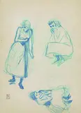 Théophile Steinlen, Figurenstudie