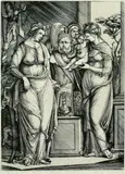 Jacopo de' Barbari, Das Brandopfer für Priap, 1500, Copper engraving