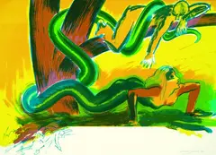 The Tree by Allen Jones, 1988, Lithograph printed in colours, sold Mar 2003