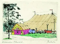 Alexander Olbricht, 11 Bll. Verschiedene Motive, Drawing