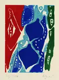 Ernst Wilhelm Nay, Ohne Titel, 1965, Aquatint printed in colours
