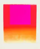 leuchtrot orange - leuchtrot warm by Rupprecht Geiger, 1965, Silkscreen printed in colours, sold Mar 2003