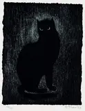 Gerhard Marcks, 3 Bll.: Selbstbildnis (24 VI 51). Selbstbildnis 7.IX.76. Katze von Aigina