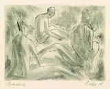 Emil Maetzel, 3 Bll.: Mutter und Kind. Drei Knabenakte. Zwei Mädchenakte, 1919, Etching