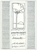 Hanne Darboven, Am Burgberg - Requiem, 1991, Colour offset lithograph