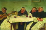 Gaetano Bellei, Nach dem Mahl, 1895, Oil on canvas