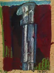 Engländer by Markus Lüpertz, 1974, Gouache, sold Dec 2002