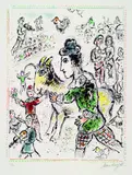 Marc Chagall, Clown à la Chèvre jaune (Clown mit gelber Ziege)